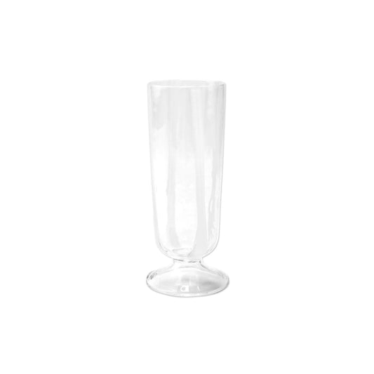 Vietri Stripe Champagne Flute - White