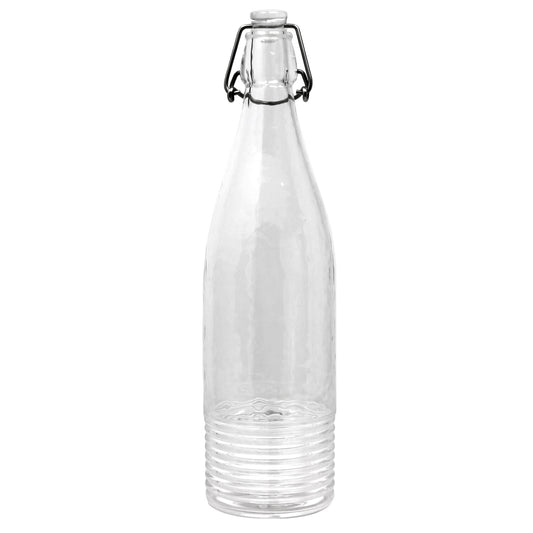 Le Cadeaux SANTORINI Acrylic Bottle with vintage soda pop bottle closure Clear 32 oz