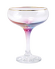 Vietri Rainbow Champagne Coupe Glass