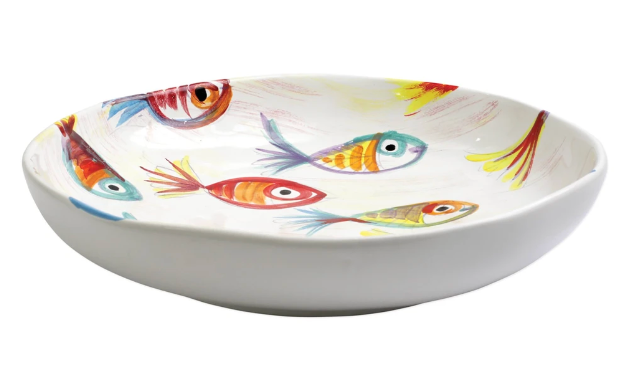Vietri Pesci Colorati Shallow Bowl