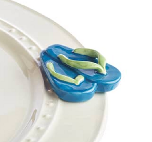 Nora Fleming Mini: Sunning and Funning (Flip Flops)