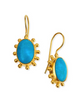 Dina Mackney Designs Earrings - Sleeping Beauty Turquoise Pinwheel Earrings