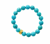 Nest Jewelry FACETED TURQUOISE BEAD STRETCH BRACELET