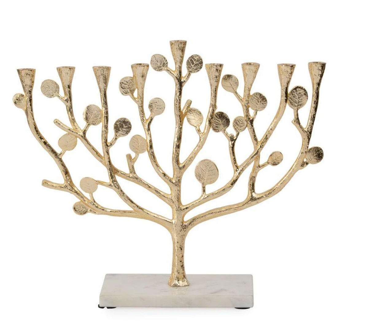 Michael Aram Menorah - Botanical Leaf - Gold
