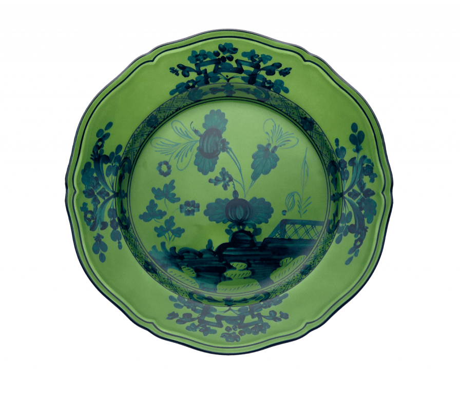 Ginori 1735 Oriente Italiano Dessert/Salad Plate - Malachite (Green)