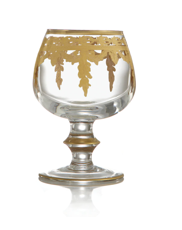 Arte Italica Vetro Gold Brandy Glass