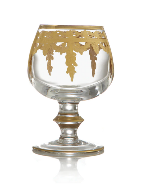 Arte Italica Vetro Gold Brandy Glass
