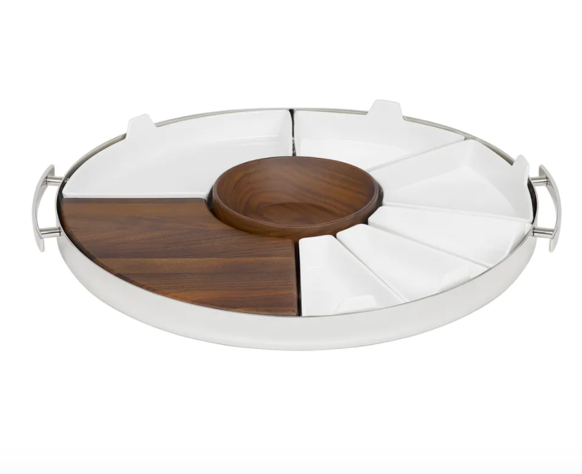 Christofle Mood Party Tray with Inserts, Stainless Steel