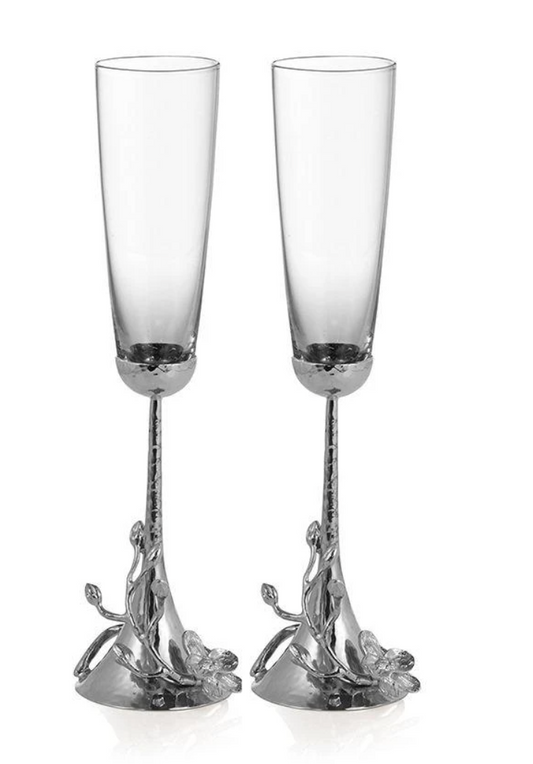 Michael Aram White Orchid Toasting Flute