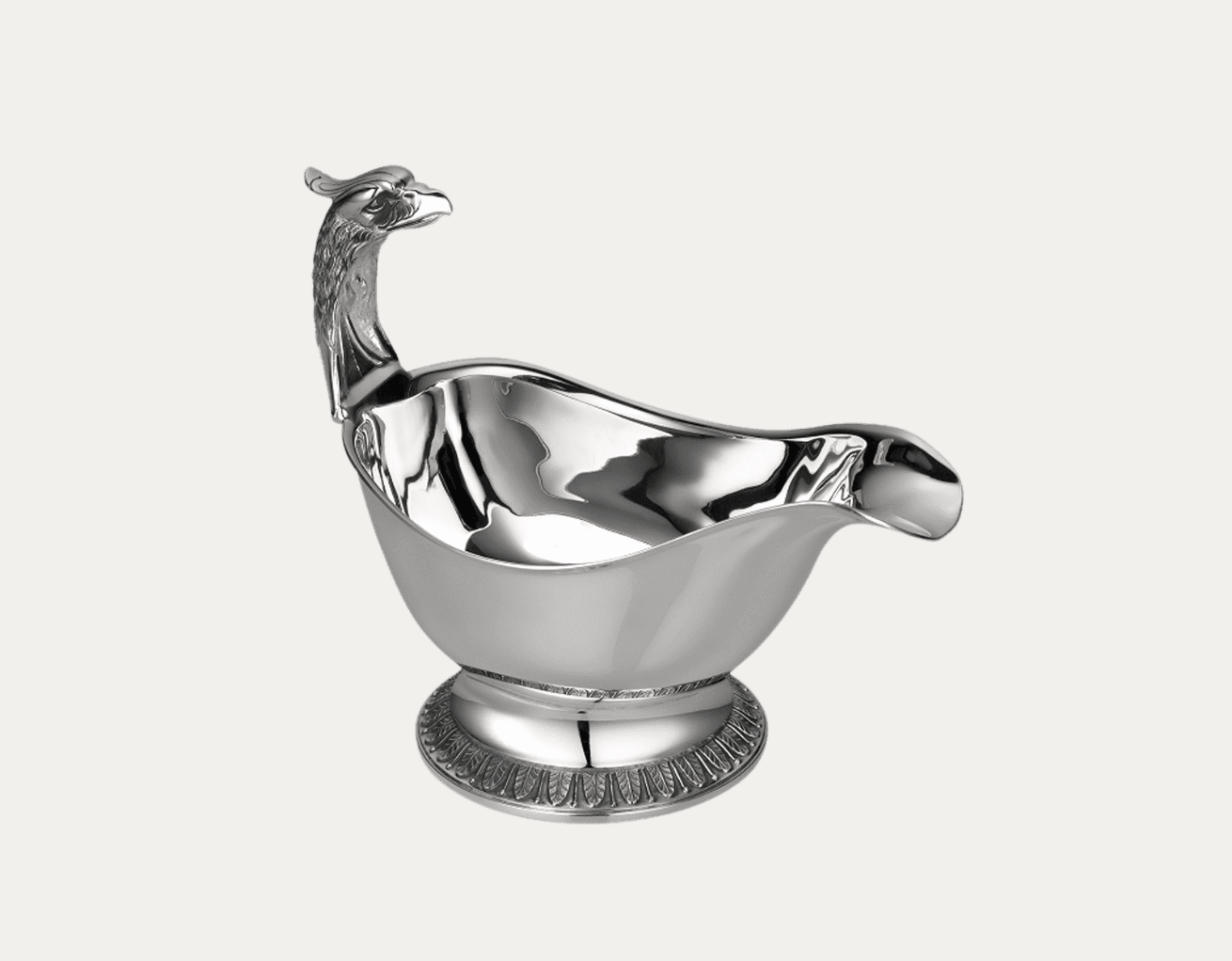 Choice 3 oz. Stainless Steel Gravy Boat