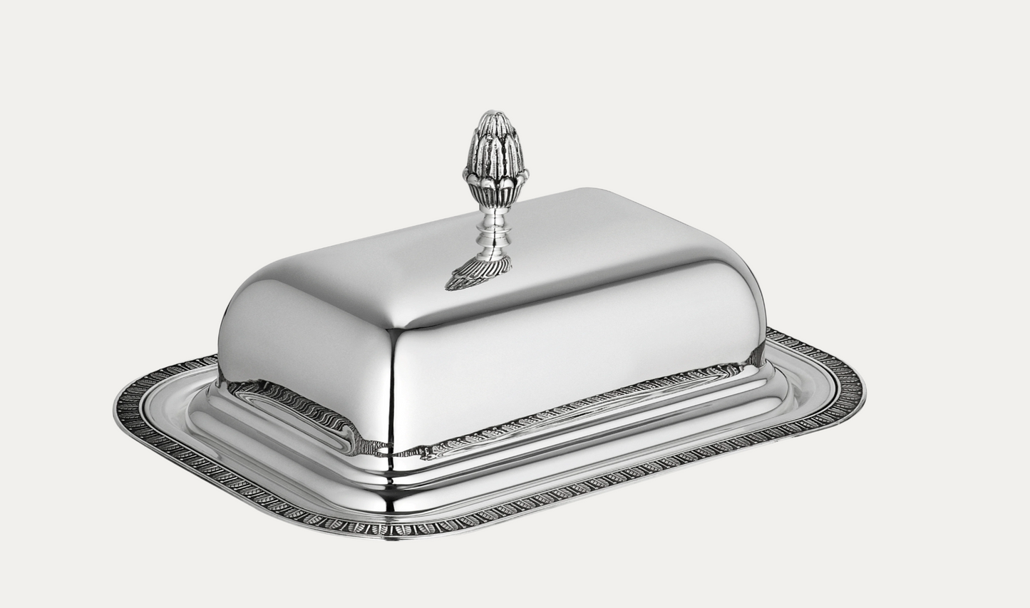 Christofle Malmaison Lidded Butter Dish, Silver-Plated