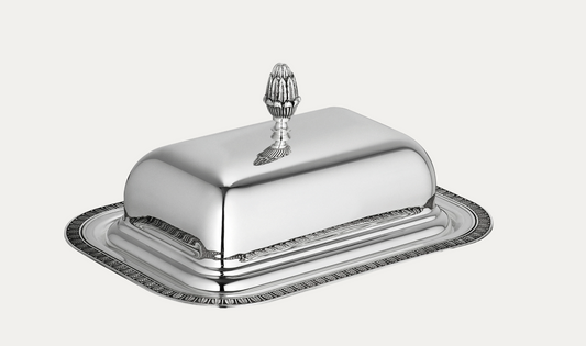 Christofle Malmaison Lidded Butter Dish, Silver-Plated
