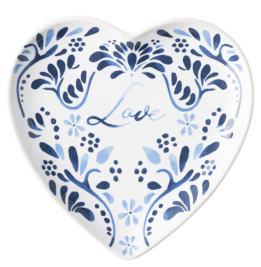Juliska Iberian Journey Indigo Love Tray