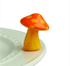 Nora Fleming Mini: Funky Fungi (Orange and Yellow Mushroom)