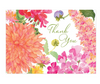 Caspari Summer Blooms Boxed Thank You Notes - 6 Note Cards & 6 Envelopes