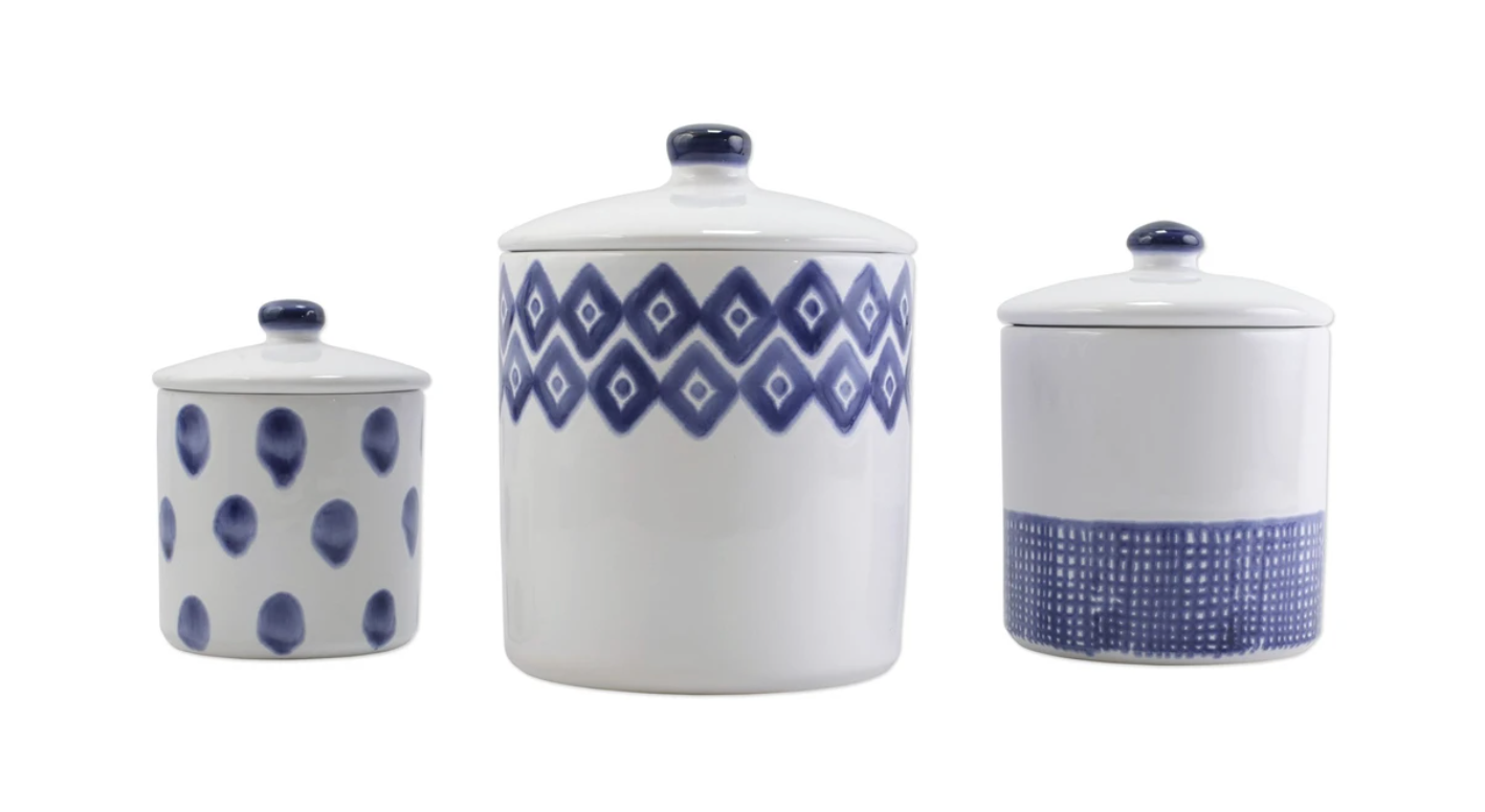 Vietri Santorini Canister Set