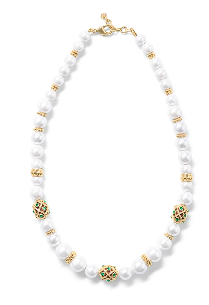 Capucine De Wulf Elizabetta 18" Necklace, Pearl