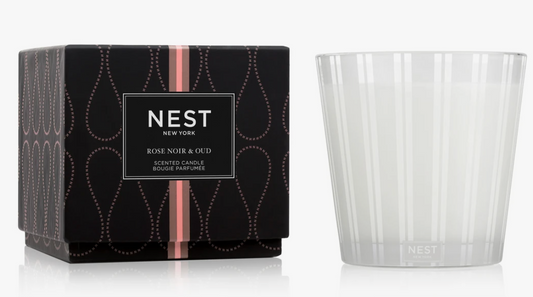 NEST Rose Noir & Oud 3-Wick Candle