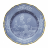 Ginori 1735 Oriente Italiano Dinner Plate with Gold Trim Pervinca (Periwinkle)