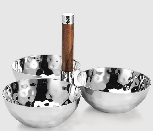 Mary Jurek Design Sierra 3 Bowl Set w/ Wood Handle