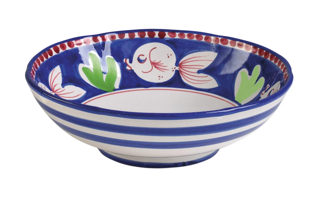 Vietri Campagna Pesce (Fish) Large Serving Bowl