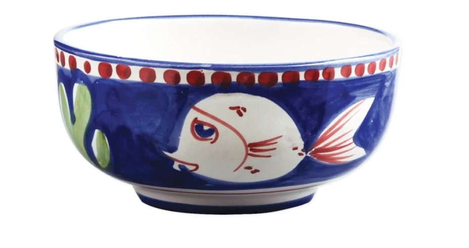Vietri Campagna Pesce (Fish) Cereal/Soup Bowl
