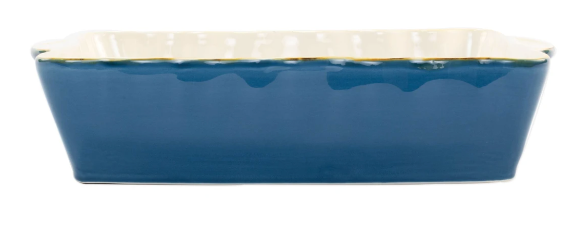 Vietri Italian Bakers Rectangular Baker - Large - Blue