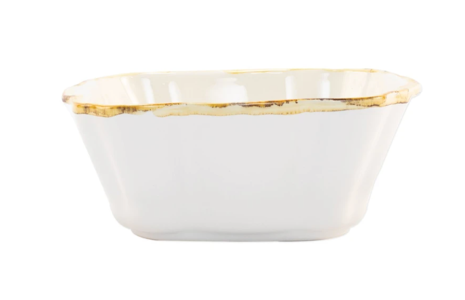 Vietri Italian Bakers Small Square Baker - White