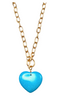 Dina Mackney Designs Necklace Set - Turquoise Heart on Toggle Necklace