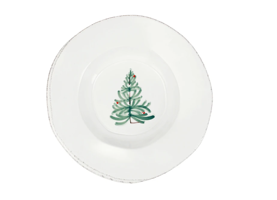 Vietri Lastra Holiday - Rimmed Pasta Bowl