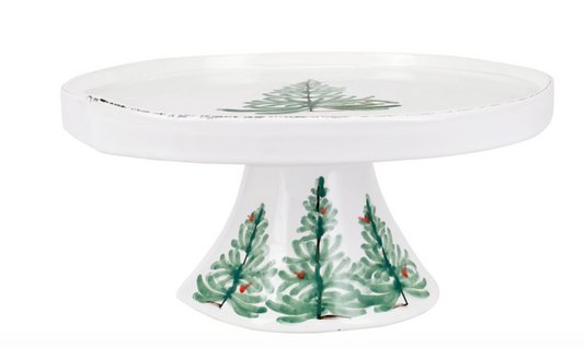 Vietri Lastra Holiday - Large Cake Stand