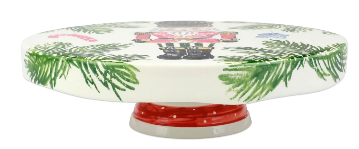 Vietri Nutcrackers Cake Stand