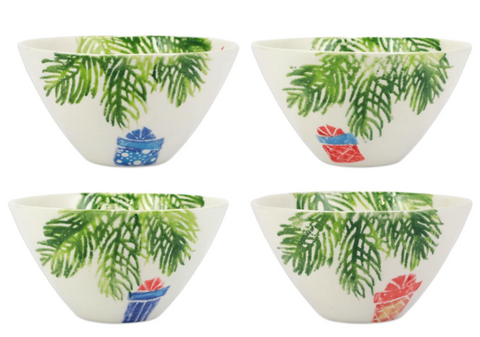 Vietri Nutcrackers Assorted Cereal Bowls - Set of 4