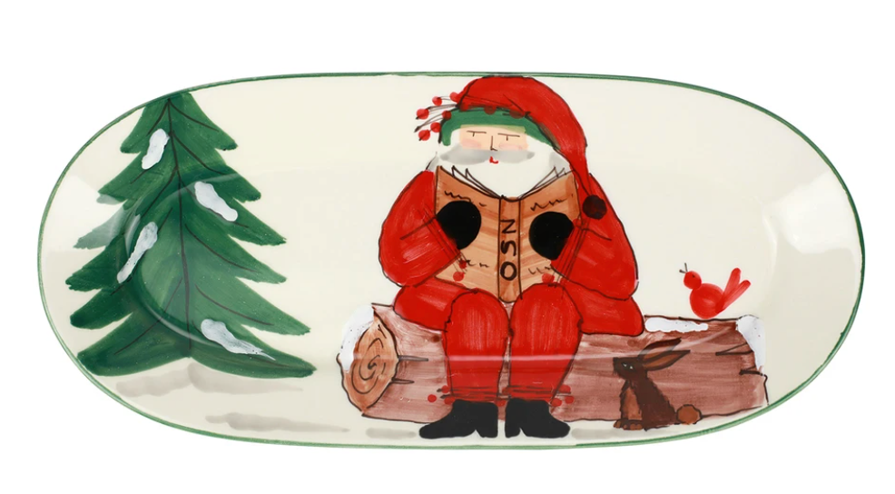 Vietri Old St. Nick 2021 Limited Edition Narrow Oval Platter