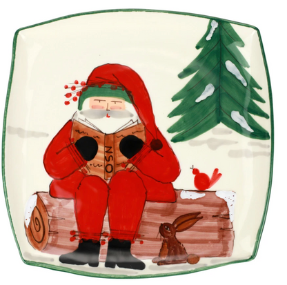 Vietri Old St. Nick 2021 Limited Edition Square Platter