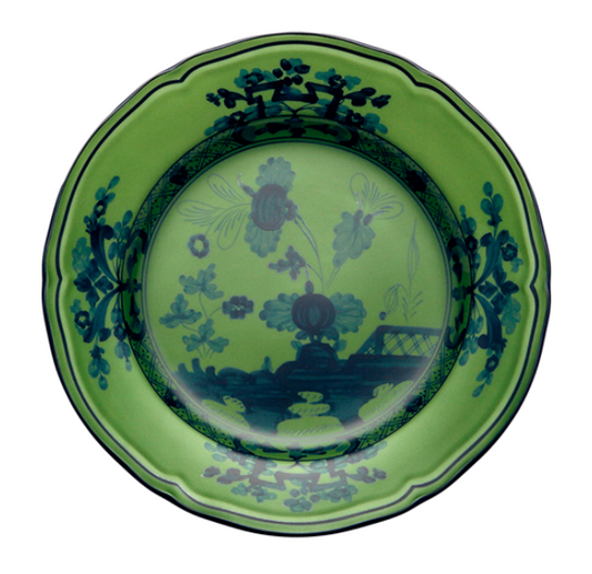 Ginori 1735 Oriente Italiano Bread Plate - Malachite (Green)