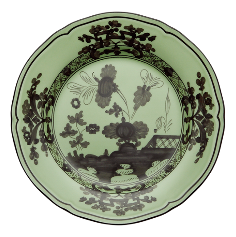 Ginori 1735 Oriente Italiano Bread Plate - Bario (Light Green)