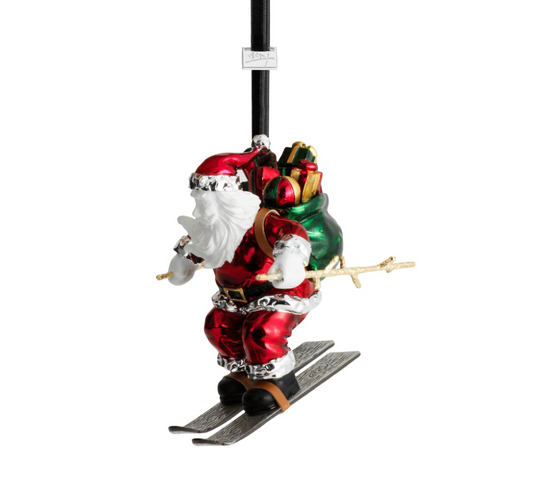 Michael Aram Skiing Santa Ornament