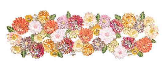 Kim Seybert Runner: Dahlia in Multi