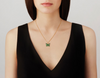 Lalique Necklace - Papillon - Green Crystal, 18K Yellow Gold-Plated