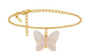 Lalique Bracelet - Papillon - Peach Crystal, 18K Yellow Gold-Plated