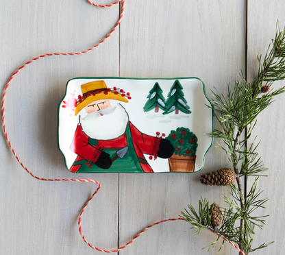 Vietri Old St. Nick 2022 Limited Edition Rectangular Plate