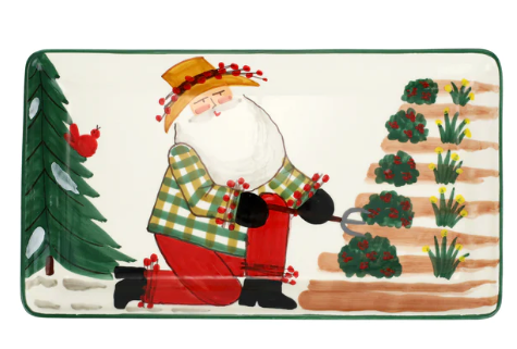 Vietri Old St. Nick 2022 Limited Edition Rectangular Platter