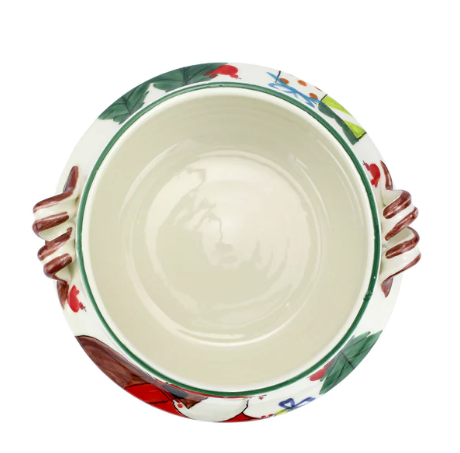 Vietri Old St. Nick Cachepot w/Gifts