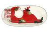 Vietri Old St. Nick Small Oval Platter - Multicultural
