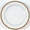 Christofle Malmaison Dinnerware: Dessert/Salad Plate, Porcelain Gold-Finish