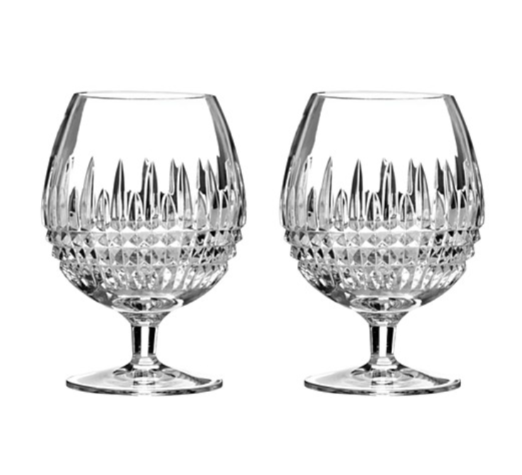 Waterford Lismore Diamond Brandy Glasses, Set of 2