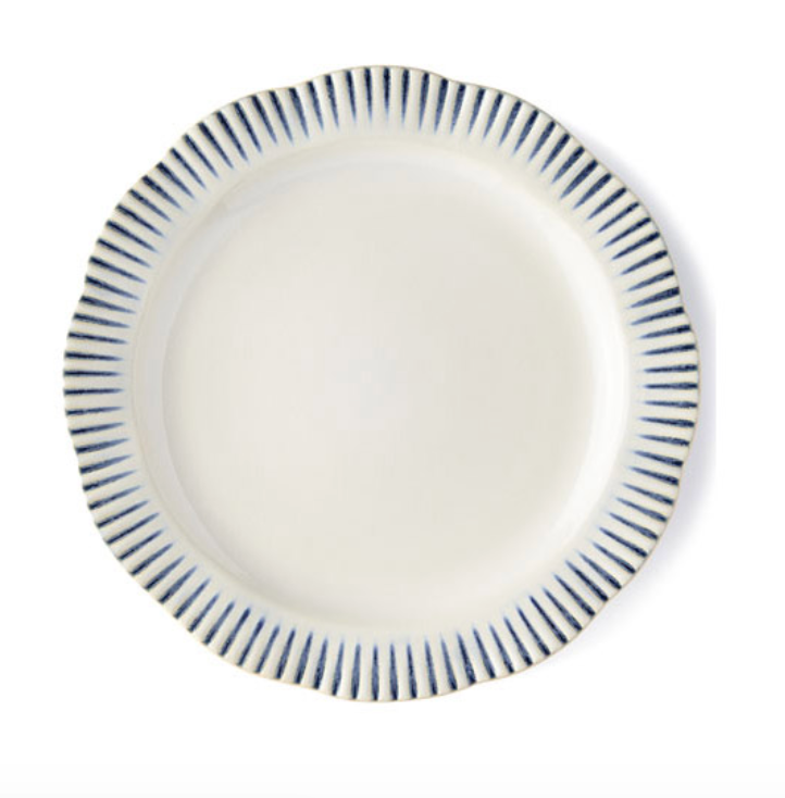 Juliska Sitio Stripe Dinner Plate - Indigo