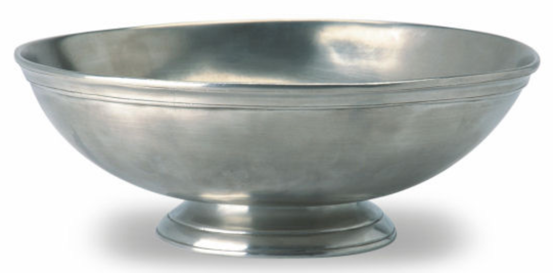 Match Pewter Round Footed Centerpiece