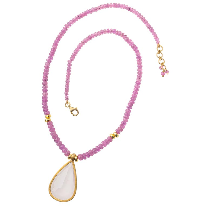 Vasant Pink Sapphire Necklace
